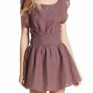 FREE PEOPLE Ruffle Tie Dress